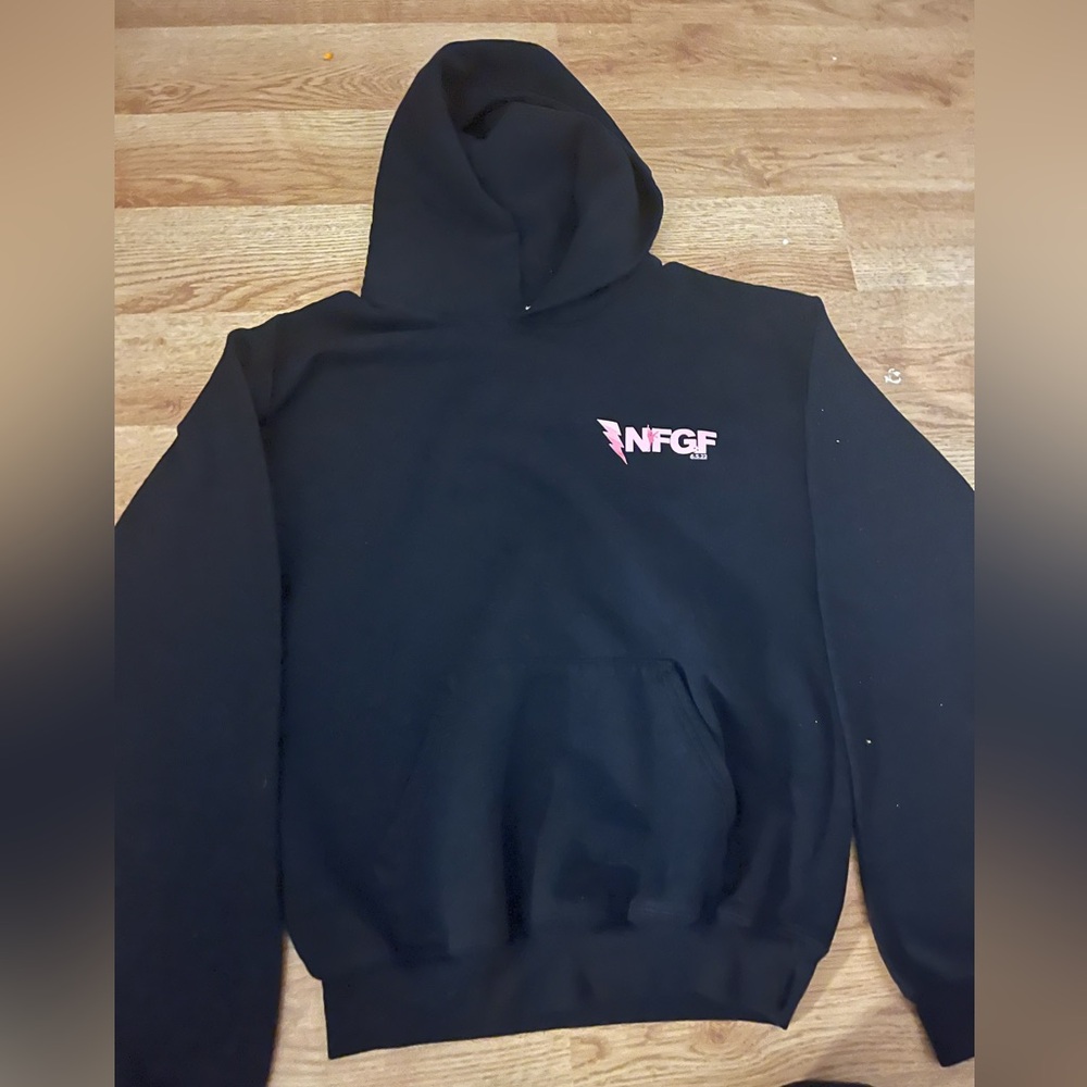BLACK HANES ATHLETICS HOODIE